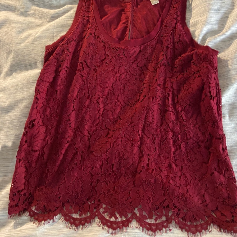 Banana republic lace tank top
